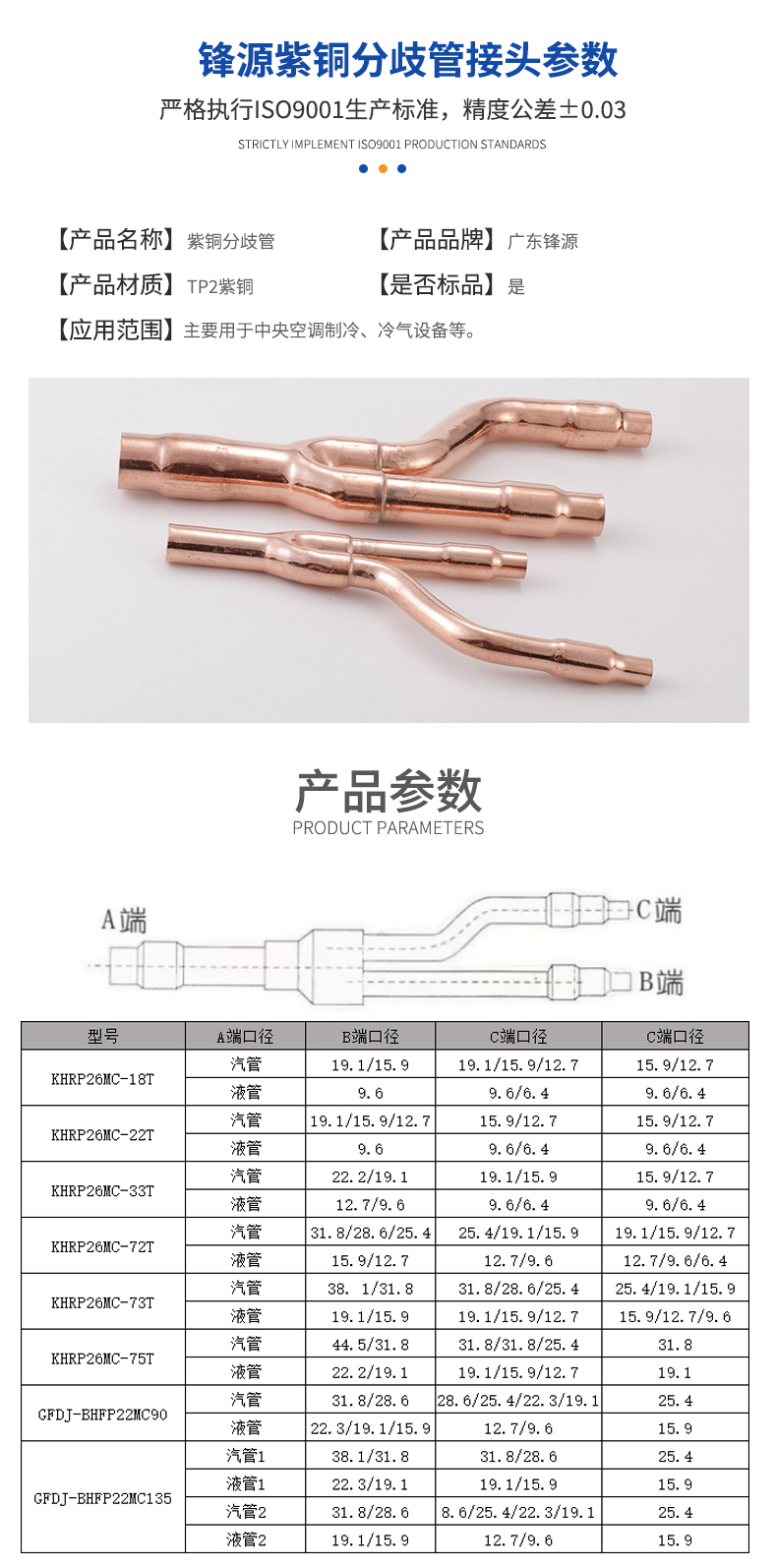 紫銅分歧管